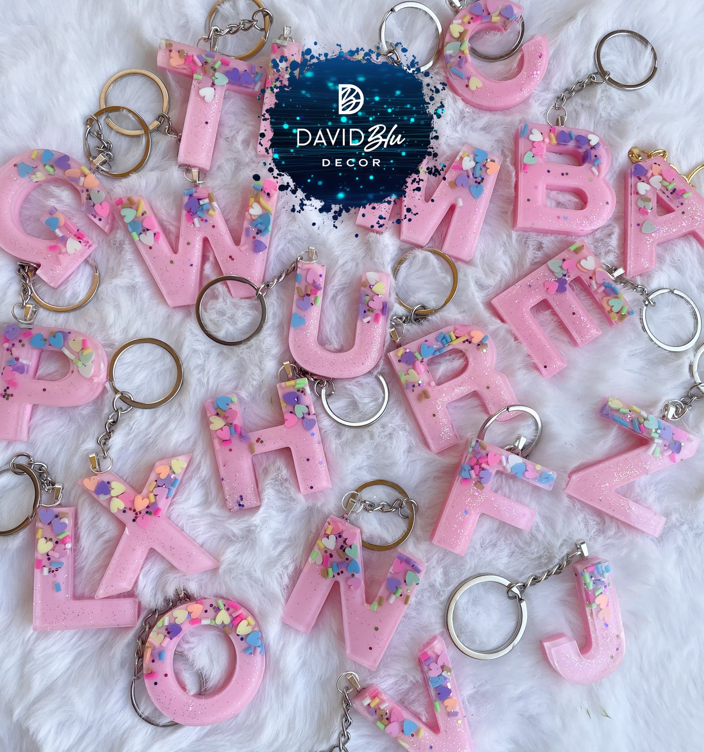 SPRINKLES LETTER KEYCHAIN