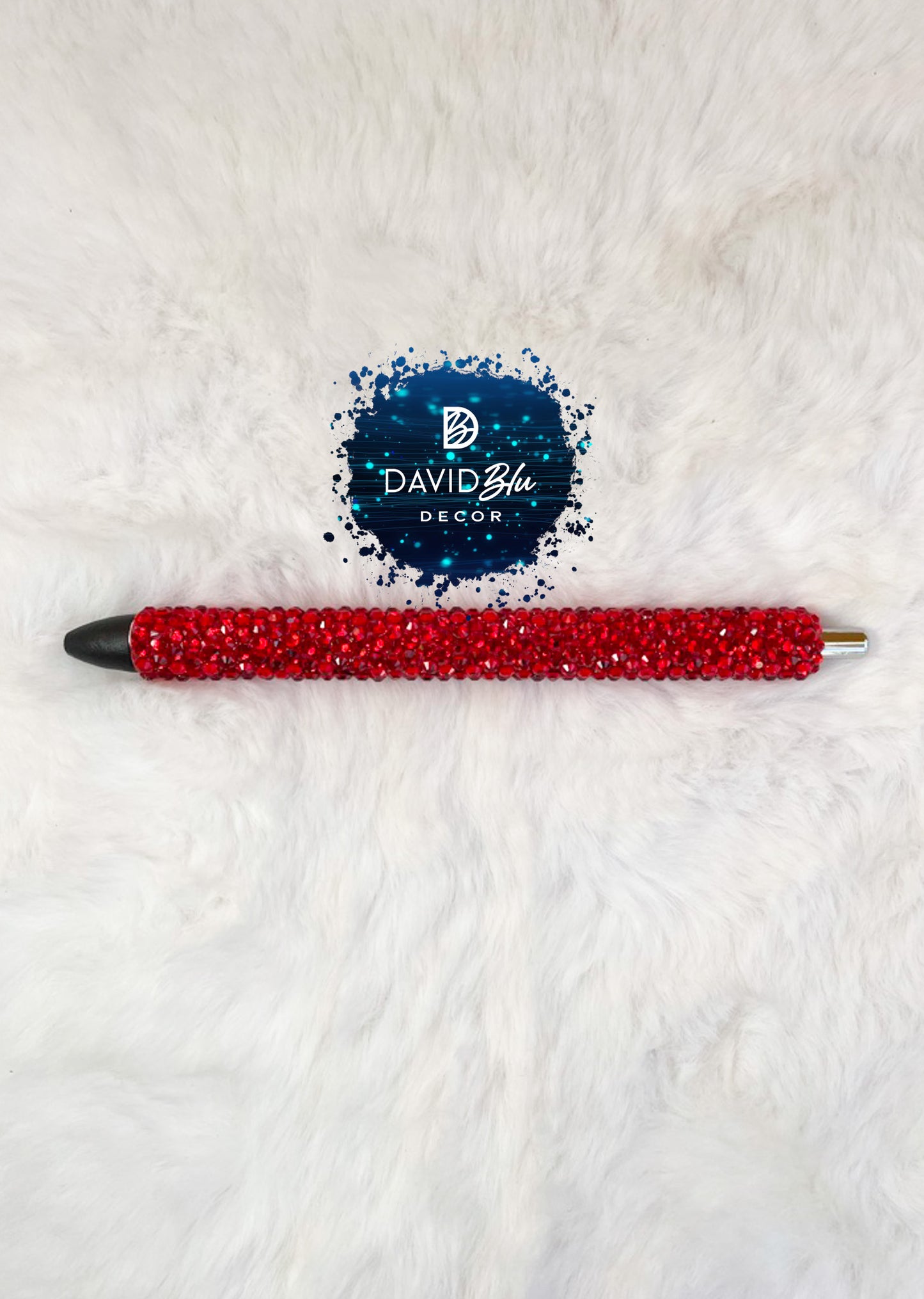 BRIGHT RED BLING PEN