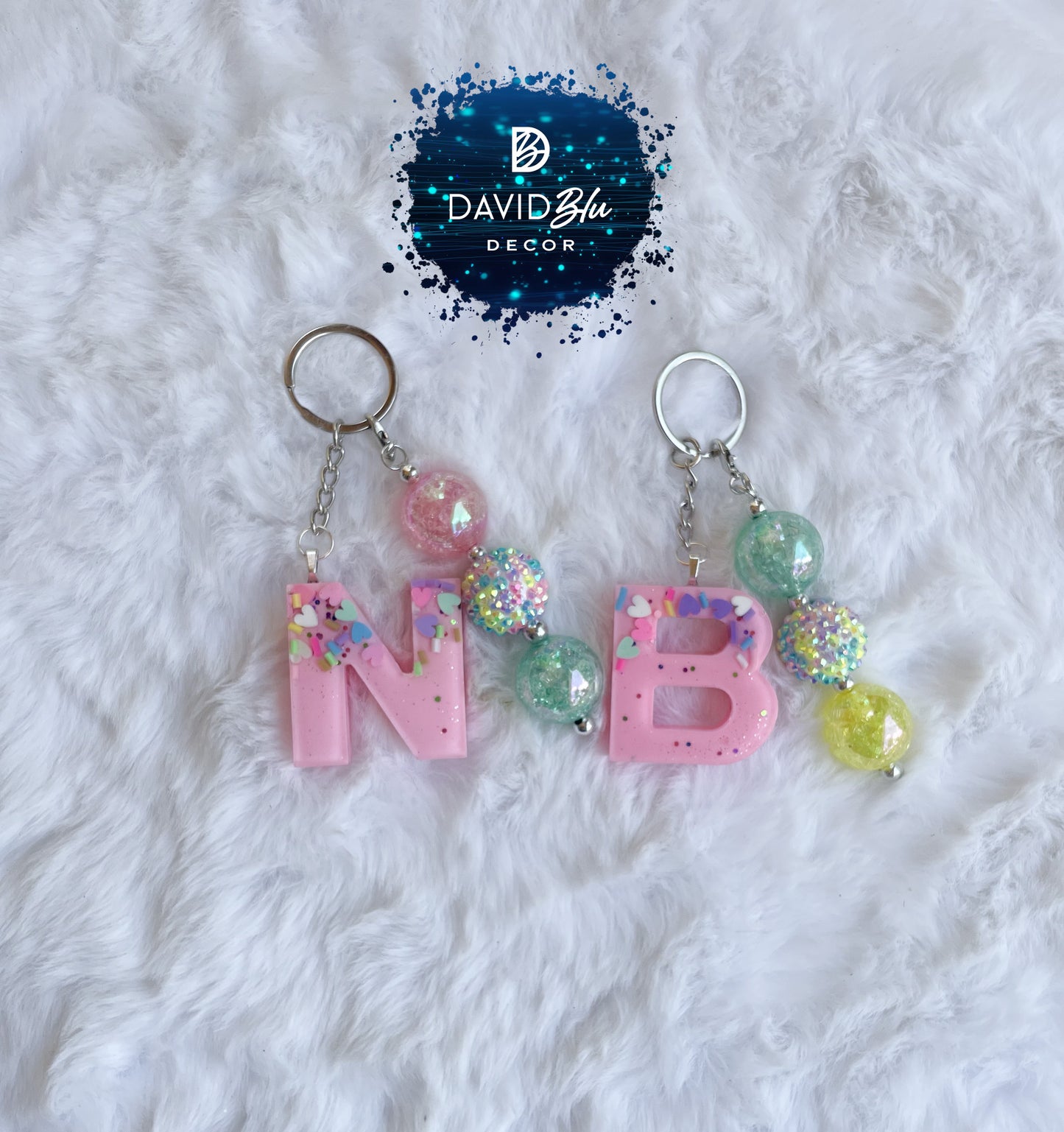 SPRINKLES LETTER KEYCHAIN