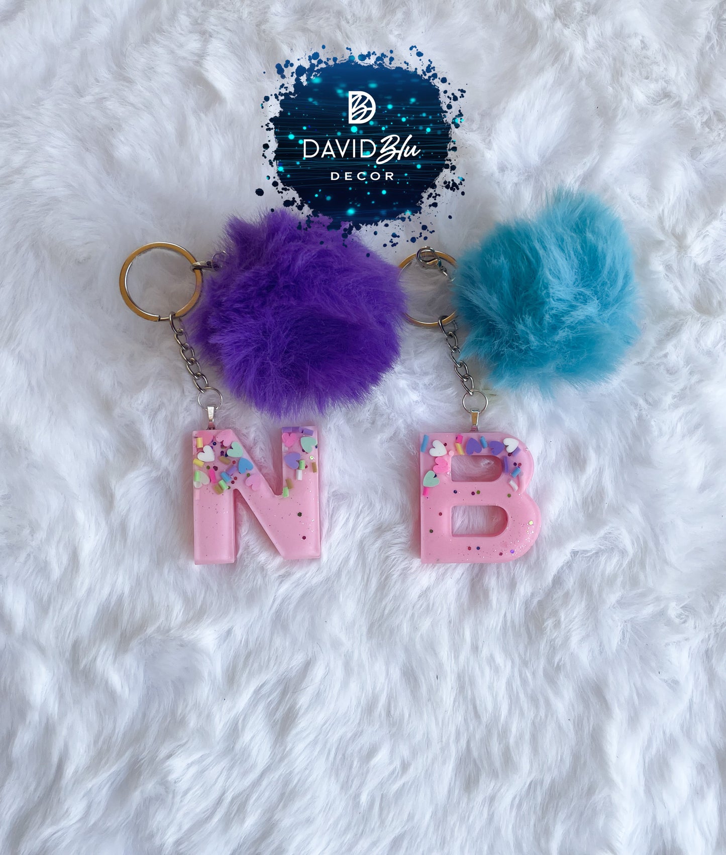 SPRINKLES LETTER KEYCHAIN