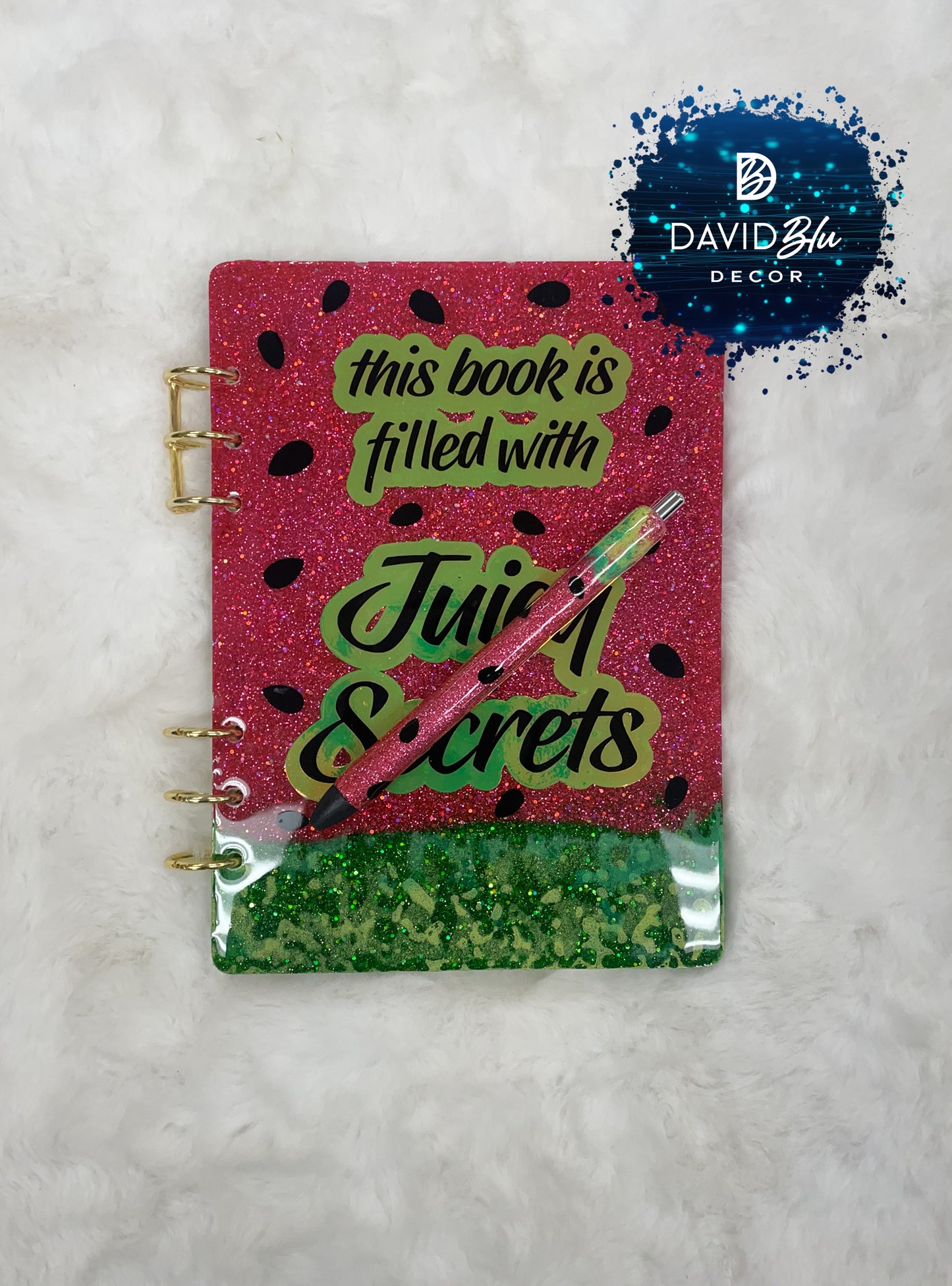 JUICY WATERMELON RESIN NOTEBOOK