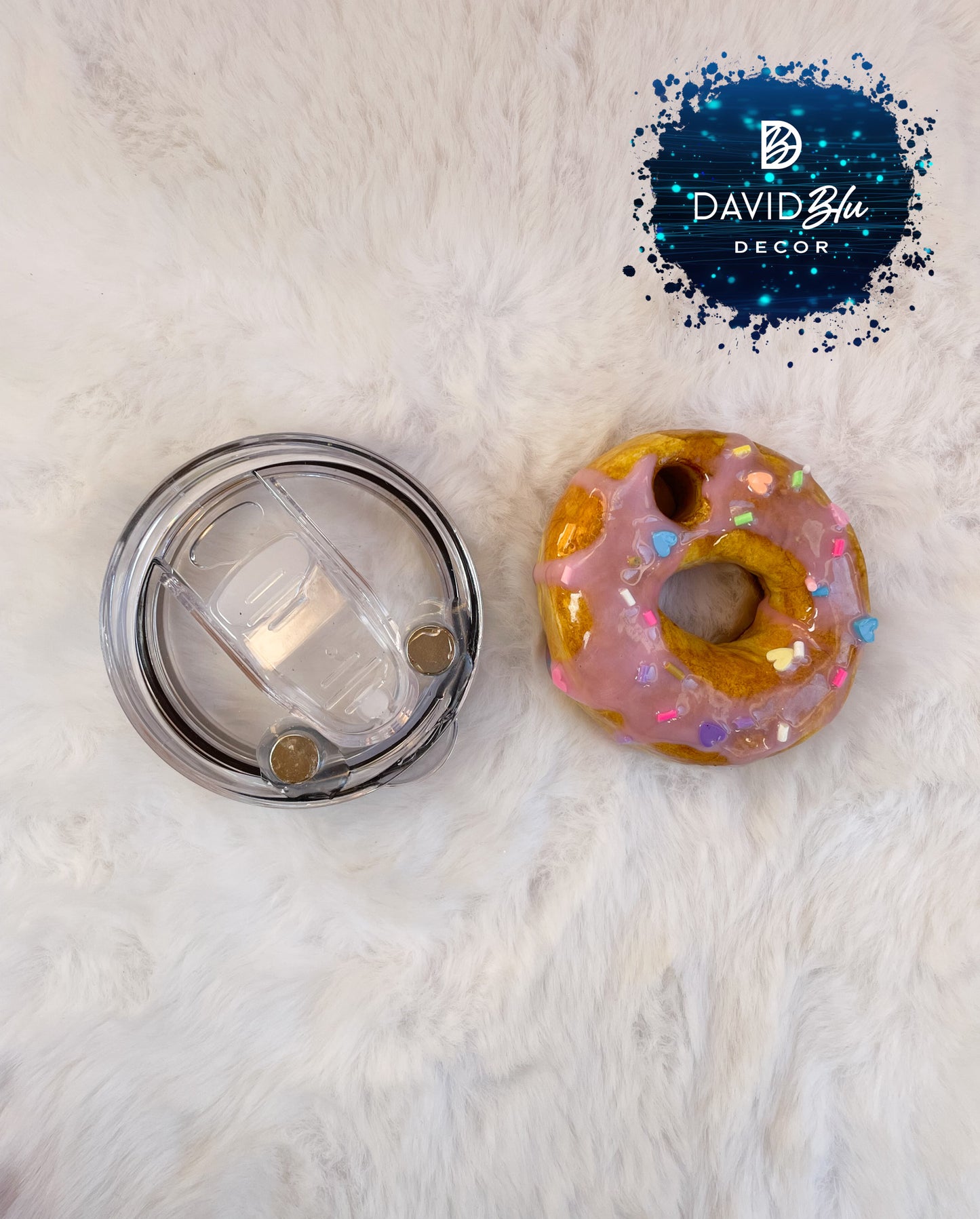 DONUT WORRY BE HAPPY ZIPPER TUMBLER