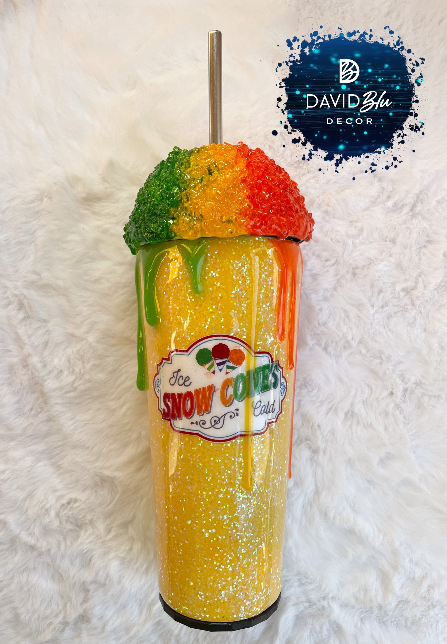 SNOW CONE YELLOW TUMBLER