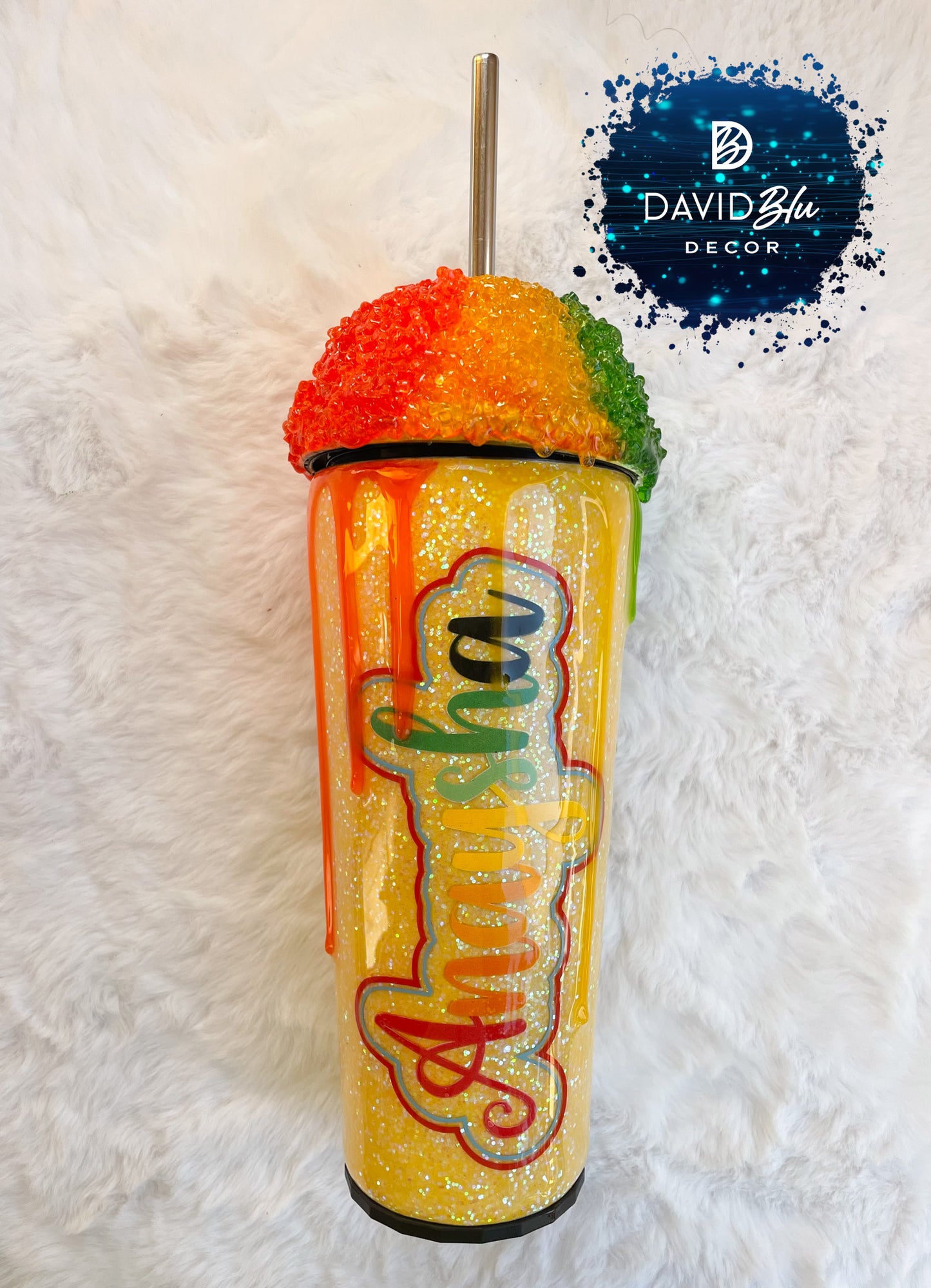 SNOW CONE YELLOW TUMBLER