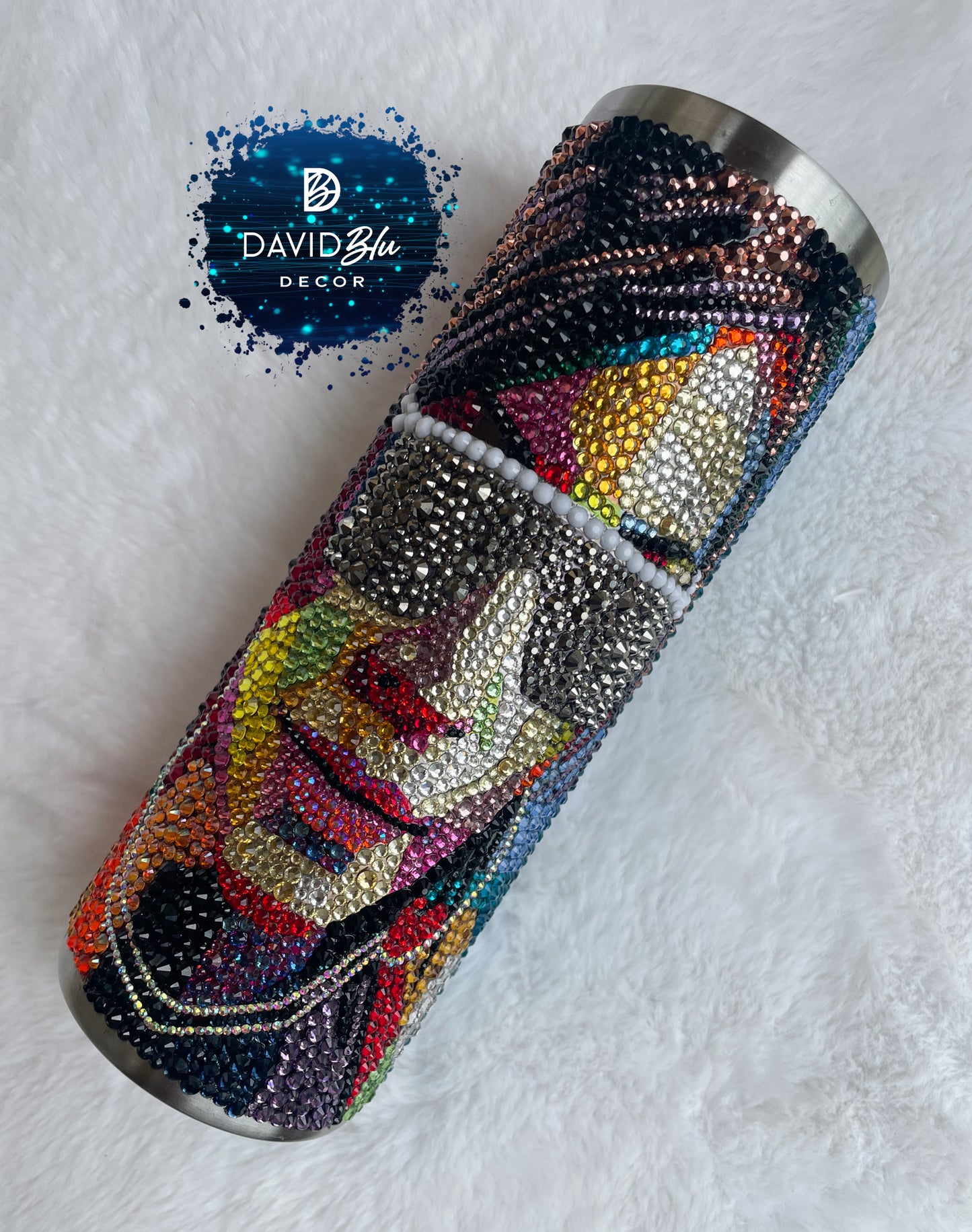 FULL BLING CUSTOM ART TUMBLER