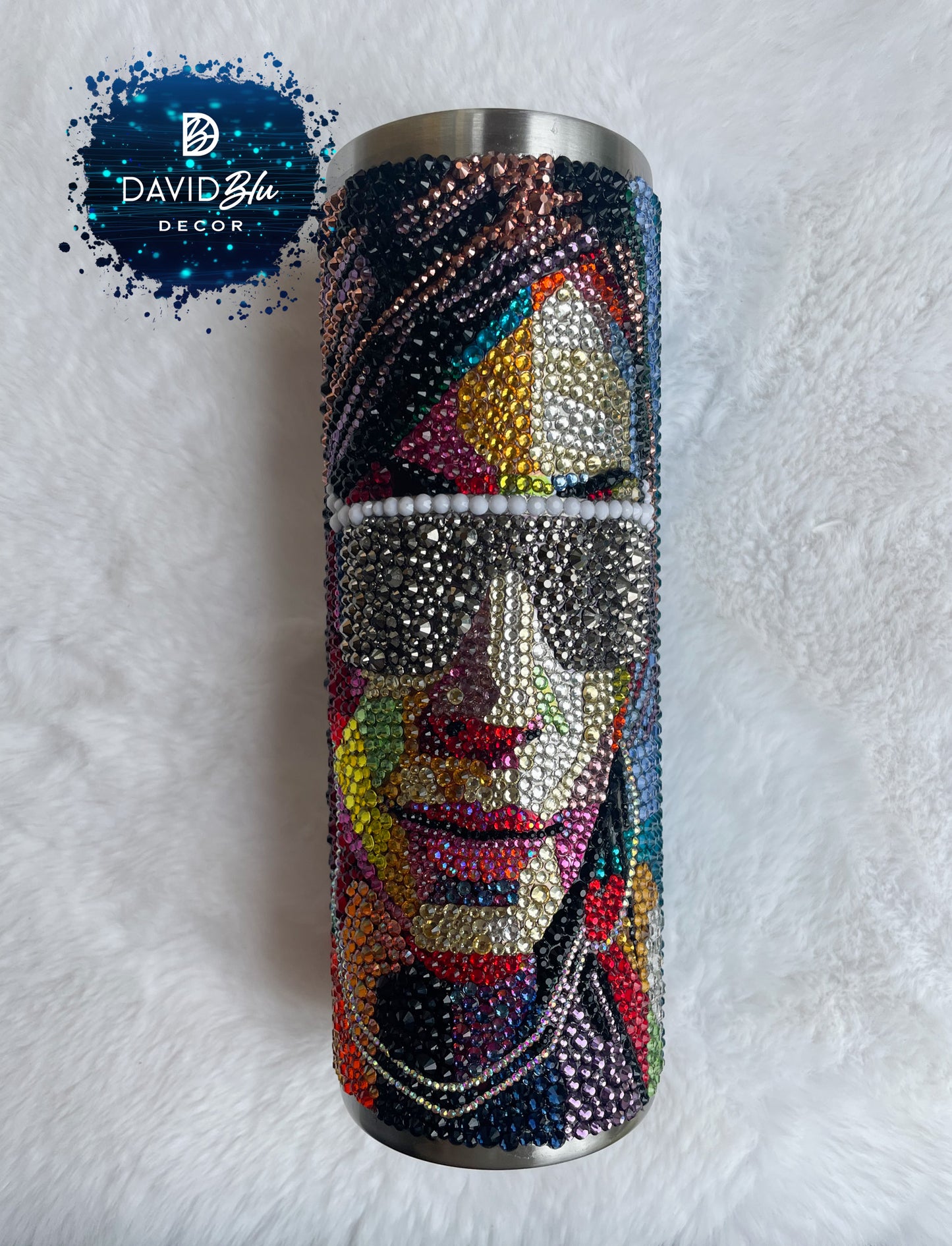 FULL BLING CUSTOM ART TUMBLER