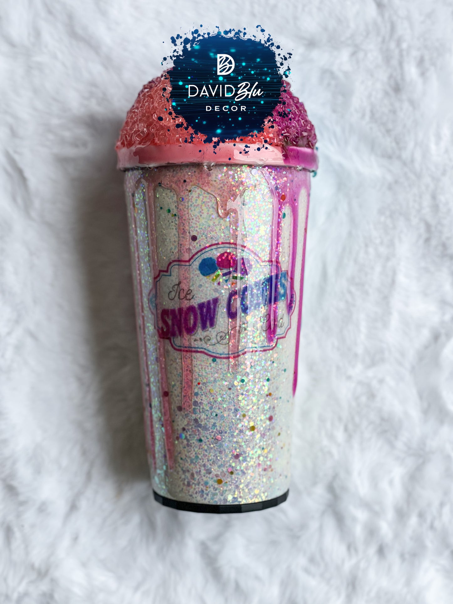 SNOW CONE WHITE TUMBLER