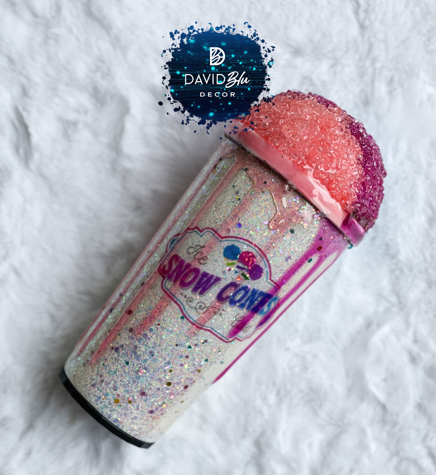 SNOW CONE WHITE TUMBLER